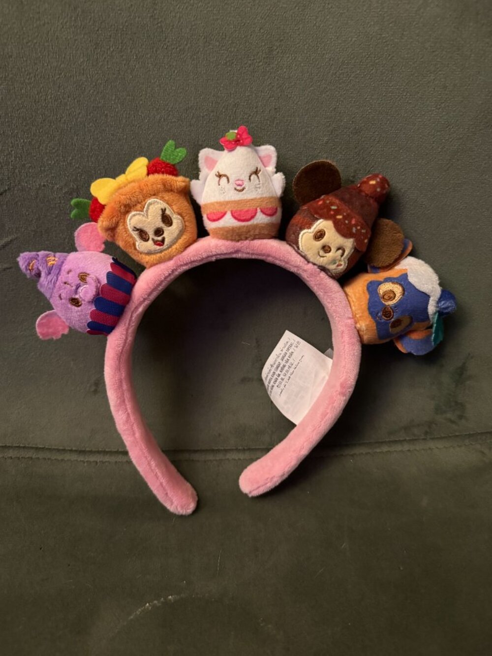 Disney Parks Munchlings Baked Treats Plush Dessert Character Headband Pink